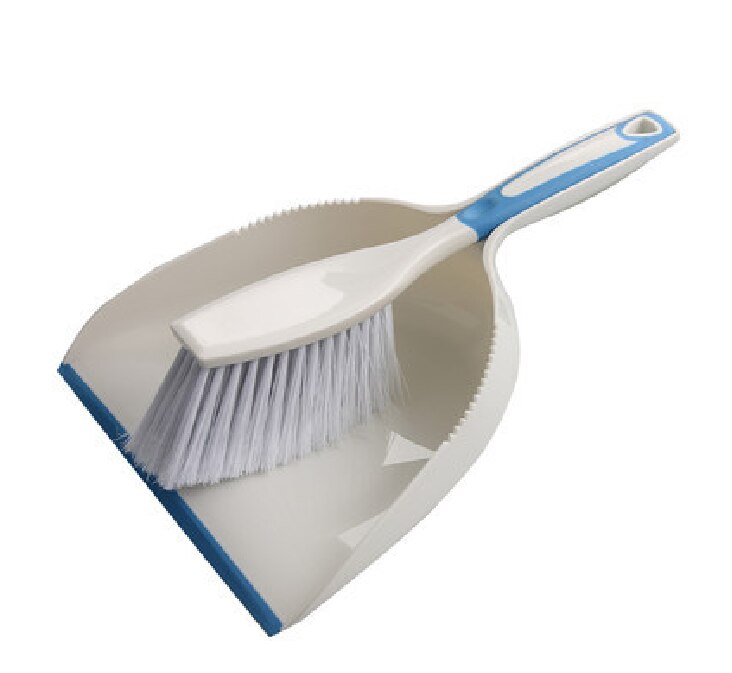 Multi-function Broom Desktop Cleaning Mini Garbage Shovel Plastic Broom Kitchen Small Broom Garbage Shovel Set Cleaning Supplies: Blue