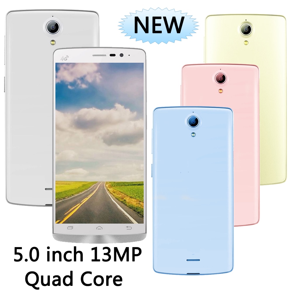 Globale versie 5e 2g ram +16g rom 5.0 inch android 5mp+13mp voor/achter 4g lte nfc smartphones quad-core mobiele telefoons celuares