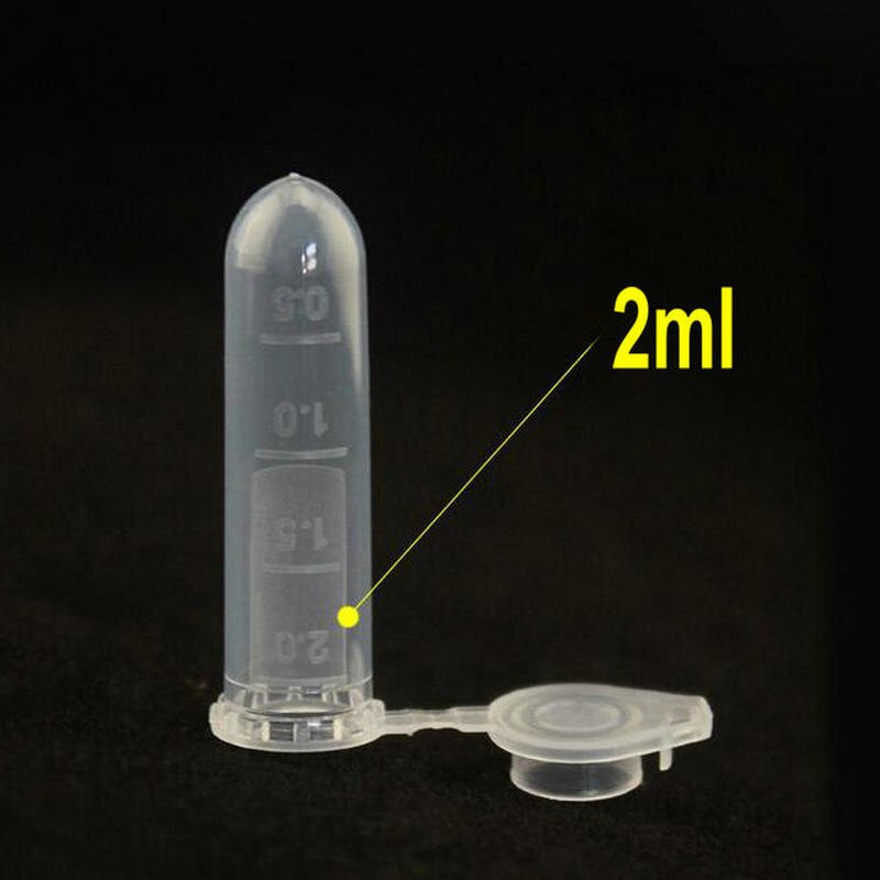 0.2/0.5/1.5/2/5/7/10ml contenitore per campioni provetta fiala provetta in plastica per centrifuga con tappo per esperimenti di tipo