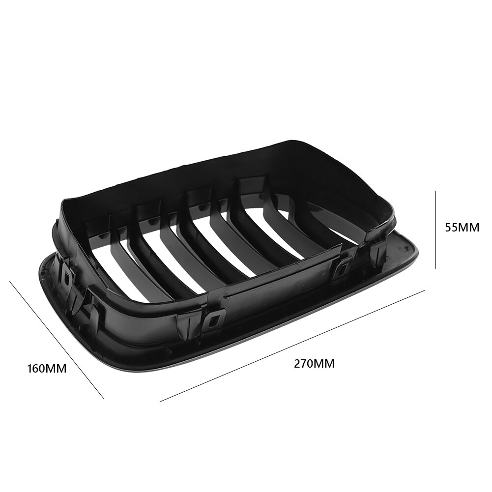 Rejilla delantera de riñón doble para BMW, accesorio de recambio de rejilla delantera para BMW E46 serie 3, 318i, 320i, 325i, 330i, 4 puertas, Años 1998 a 2001