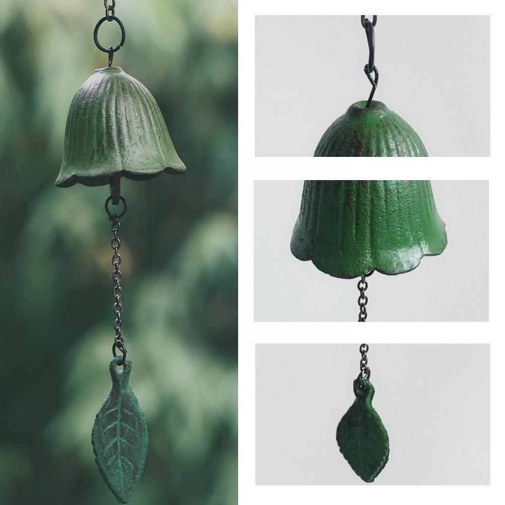 Lucky Temple Wind Chimes Single Leaf Hanging Bell Wind Decoration Metal Chimes Wind Chimes Hanging Home Pendant X3P1