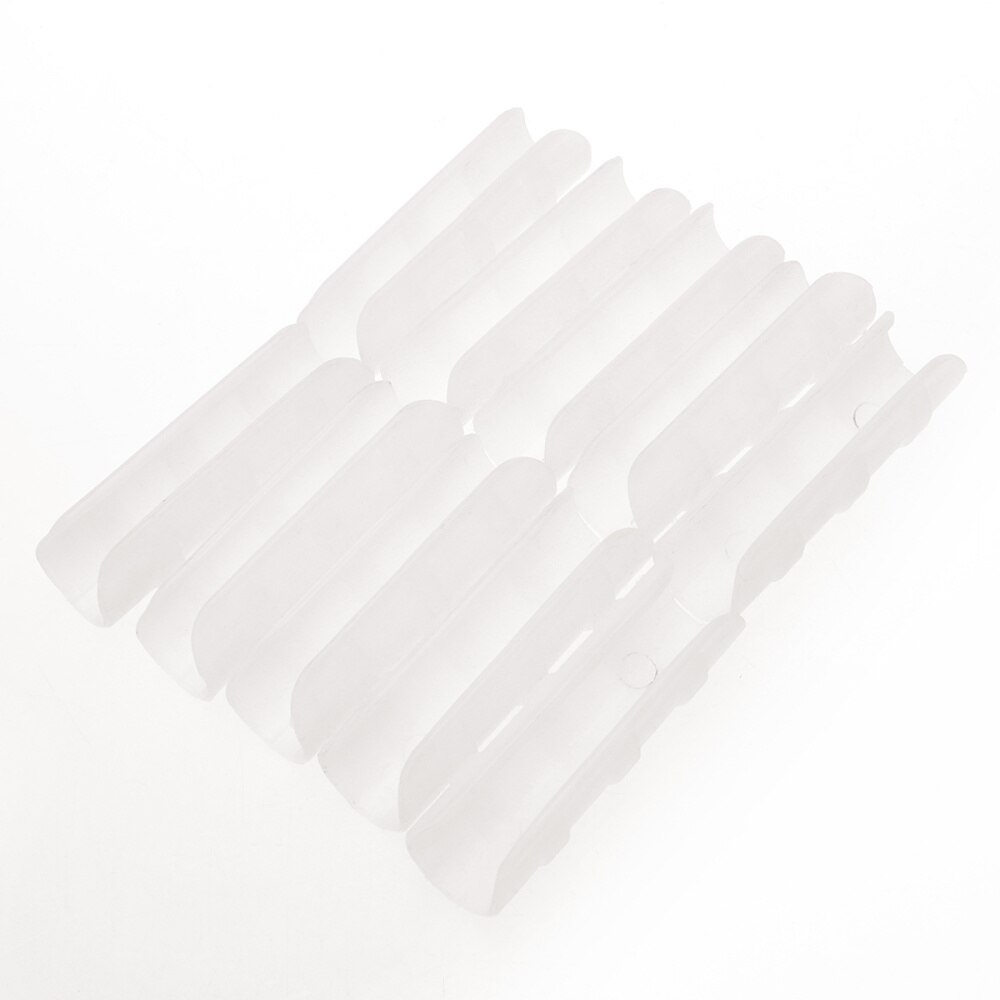 10 Pcs ABS Snap Clamp Standard Grip Snap-in Buckle Garden Greenhouse Accessories (Suit for 19-20mm Pipe, White)