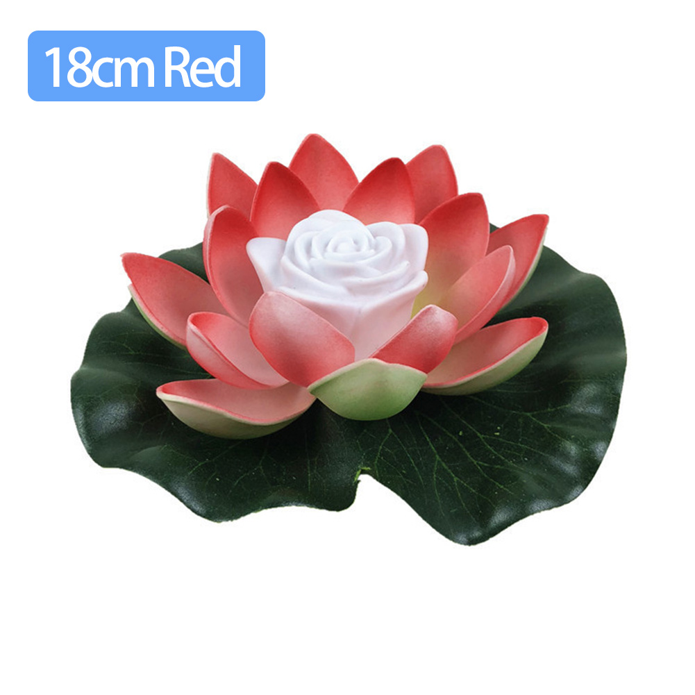 LED wasserdicht schwimmende Lotus Licht batterie betrieben künstliche Lilie Blume Nacht lampe Teich Pool Garten Fisch Tank Wasser dekor: Blau