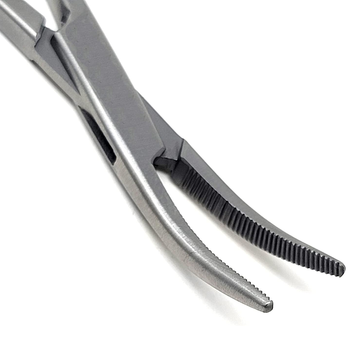 Pinzas de pelo de oreja de nariz de perro de acero inoxidable, pinzas de bloqueo hemostático, rectas y curvadas con sujeción de mandíbulas dentadas, alicates de pesca