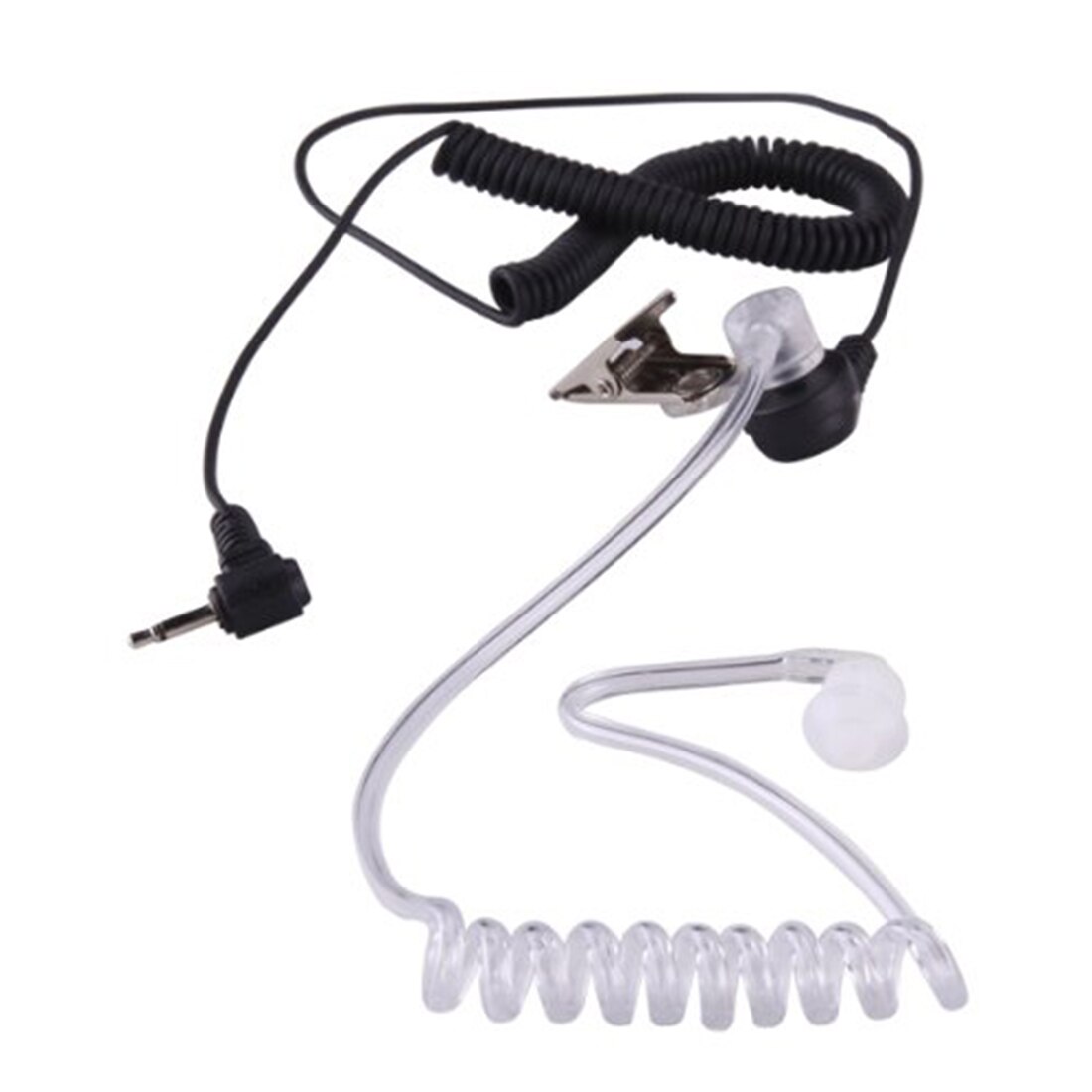 & 2.5mm Security Acoustic Tube Earpiece Headset Mic 1 Pin for Ham Radio