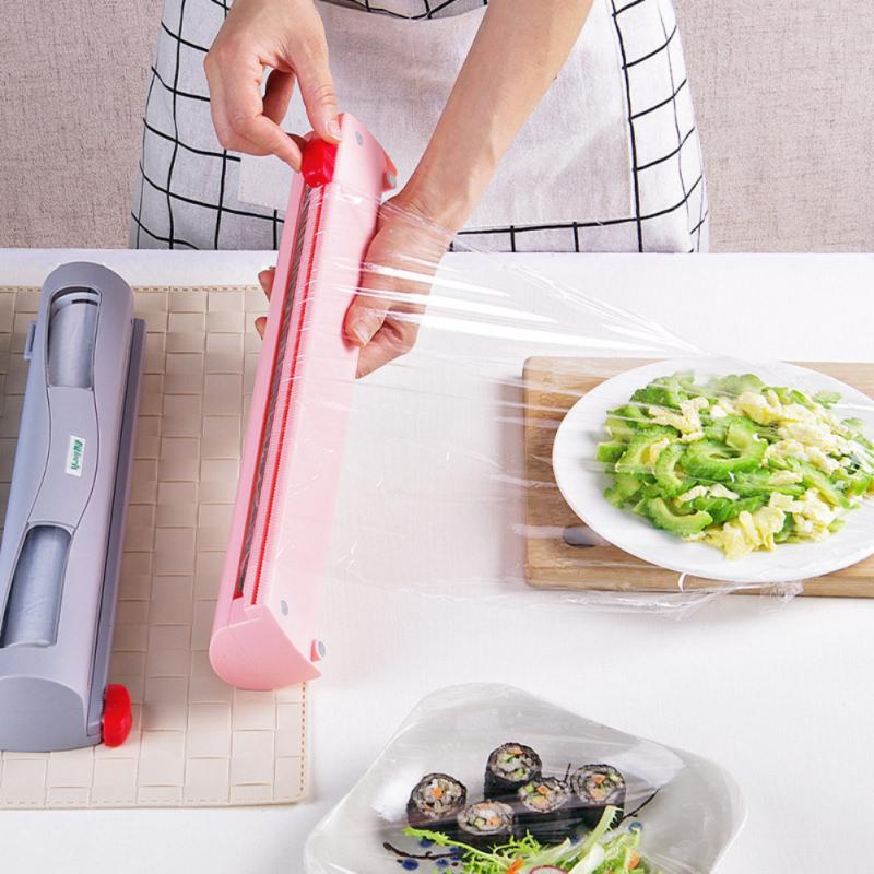 Household Plastic Wrap Cutter Cling Film Kitchen Utility Cling Film Box Cutting Box
