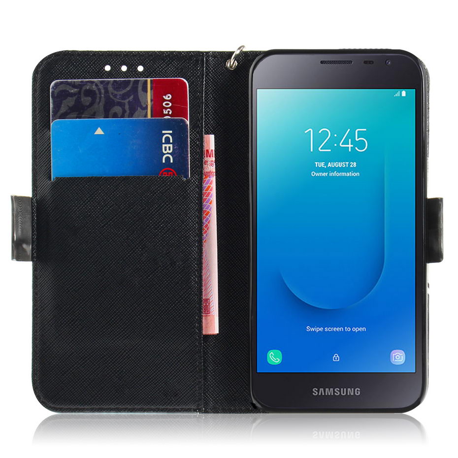 Case Voor Samsung Galaxy J2 Core PU Lederen Telefoon Geval Voor Samsung Galaxy J2 Core J260G J260 SM-J260G J2core Case 5.0 "Flip Cover