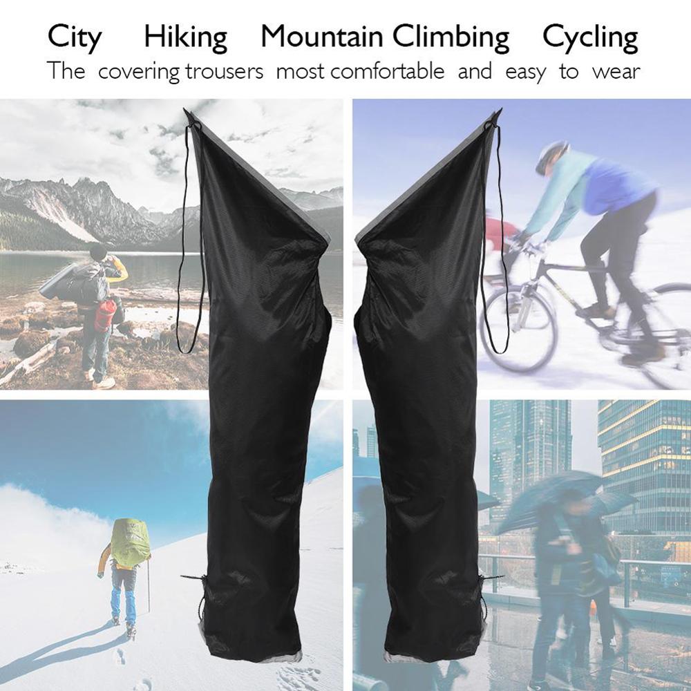 Wild fishing rain pants anti-dirty waterproof pants legs mountaineering hiking walking splash-proof simple portable rain pants