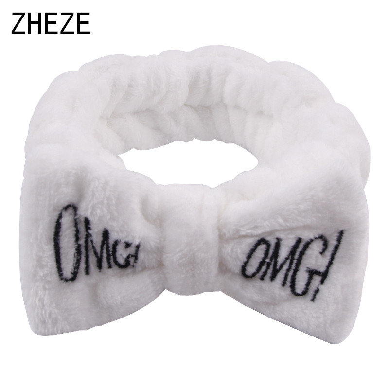 Diadema para lavar la cara con cuerno de unicornio para mujer, diadema de lana Coral blando para maquillaje, Spa, accesorios para el cabello DIY para niña 2023