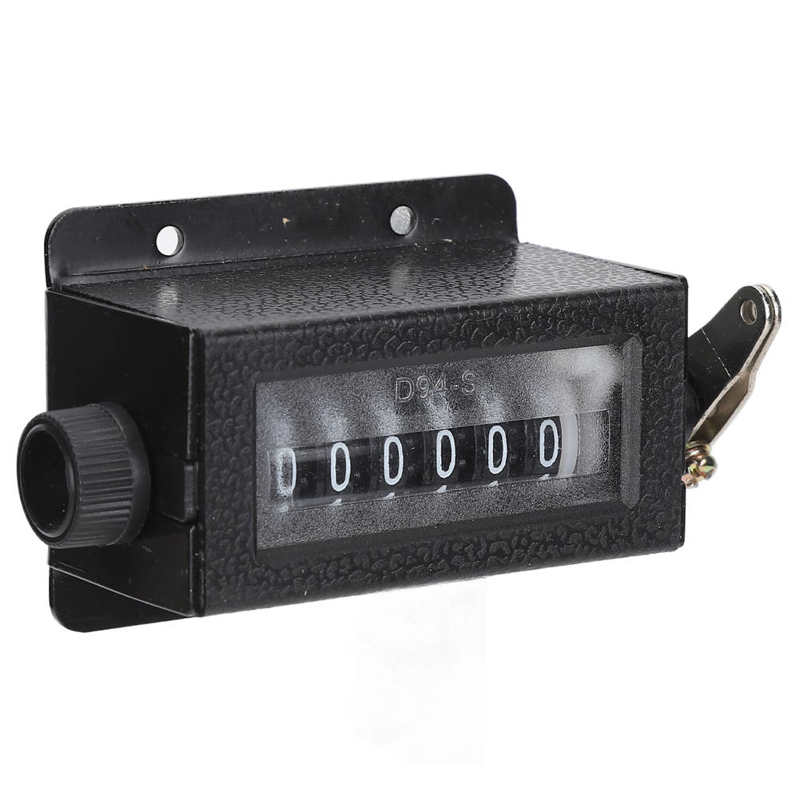 Mechanical Counter 6 Digit Hand Pull Stroke Tally Counter with Spring for Punch Press D94-S Manual Tally Counter