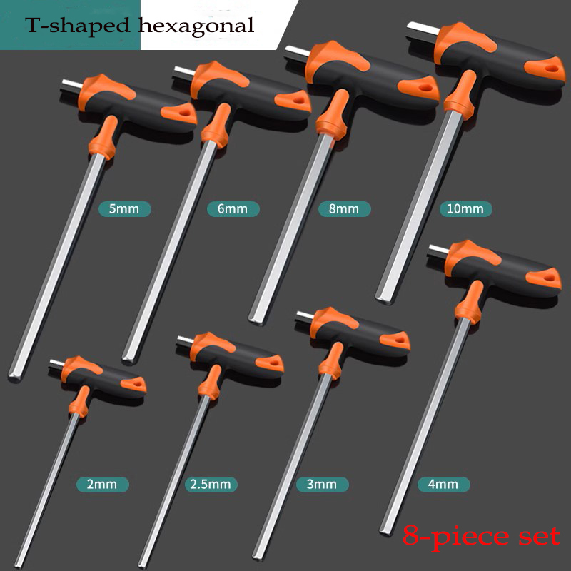 T-handvat sleutel inbussleutelsT-handvat inbussleutel schroevendraaier driver gereedschap inbussleutel: Grey