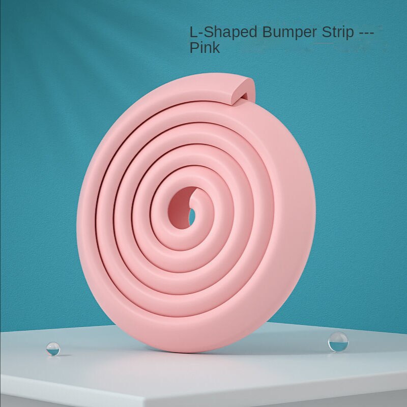 Protector de esquinas de seguridad para bebés, protección para niños, muebles, protección de ángulos, cinta protectora para esquinas de mesa de seguridad para niños: L Pink