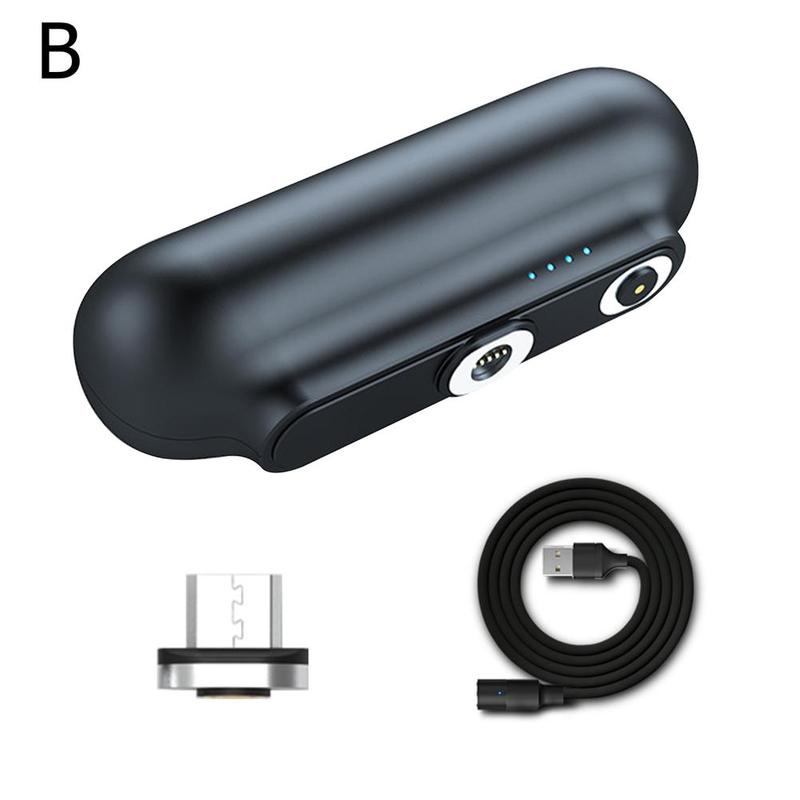 Mini Power Bank Portable For 12 13 Series Wireless Charging External Battery Pack Mobile Phone For W5m2: for az black