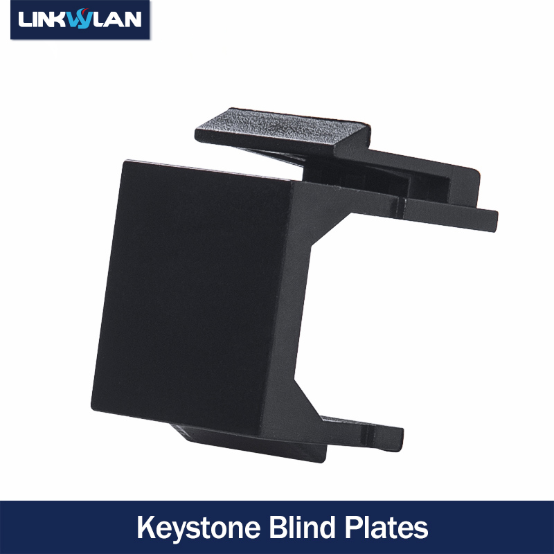 Plaque aveugle à cadre Keystone encliquetable, coupleur RJ45 et LC et SC pour panneau de brassage vierge modulaire