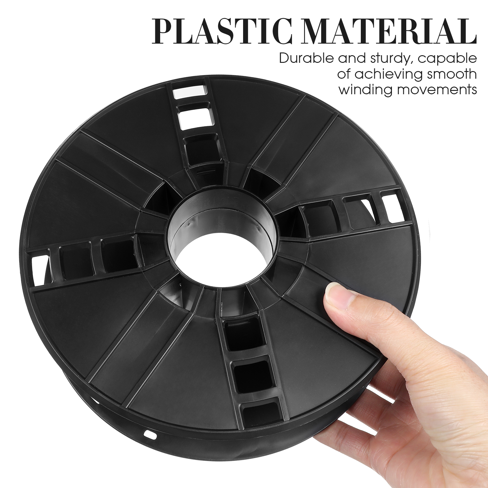 Electric Cord Reels The Wire Plastic Cord Cable Storage Reel Cable Organizer Tidy Reel For Camping Caravan Or Motorhome (Black)