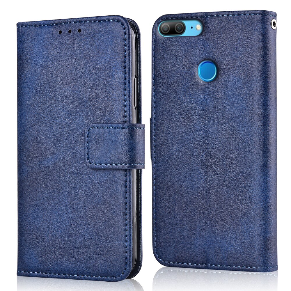 For On Huawei Honor 9 Lite LLD-L31 5.65'' Cover Honor 9 Lite LLD-L31 5.65'' Cover Wallet Case For Huawei Honor 9Lite Case: niu-Dark Blue