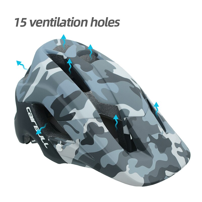 Cairbull MTB Bicycle Helmet Mountain Bike Removable Sun Visor XC DH AM HardTrail ENDURO Cycling Outdoor Safety Helmet
