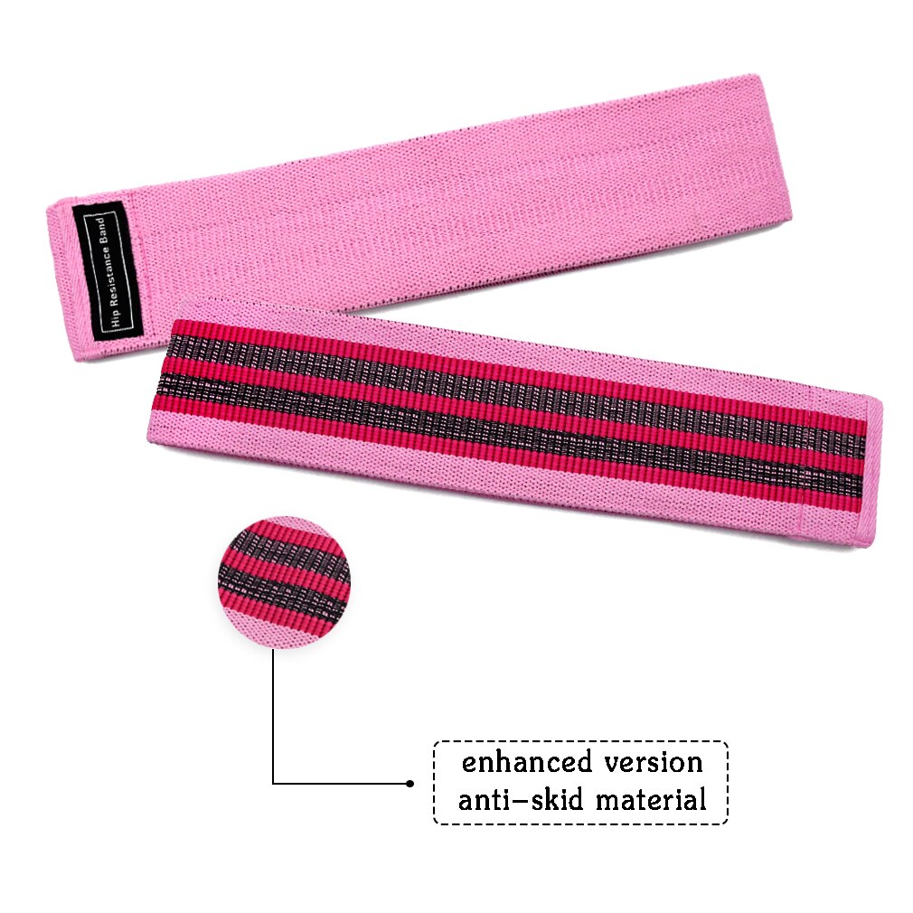 3 deler Fitness gummibånd motstandsbånd utvider gummibånd til Fitness elastisk bånd til Fitness bånd trening mini bånd: Rosa