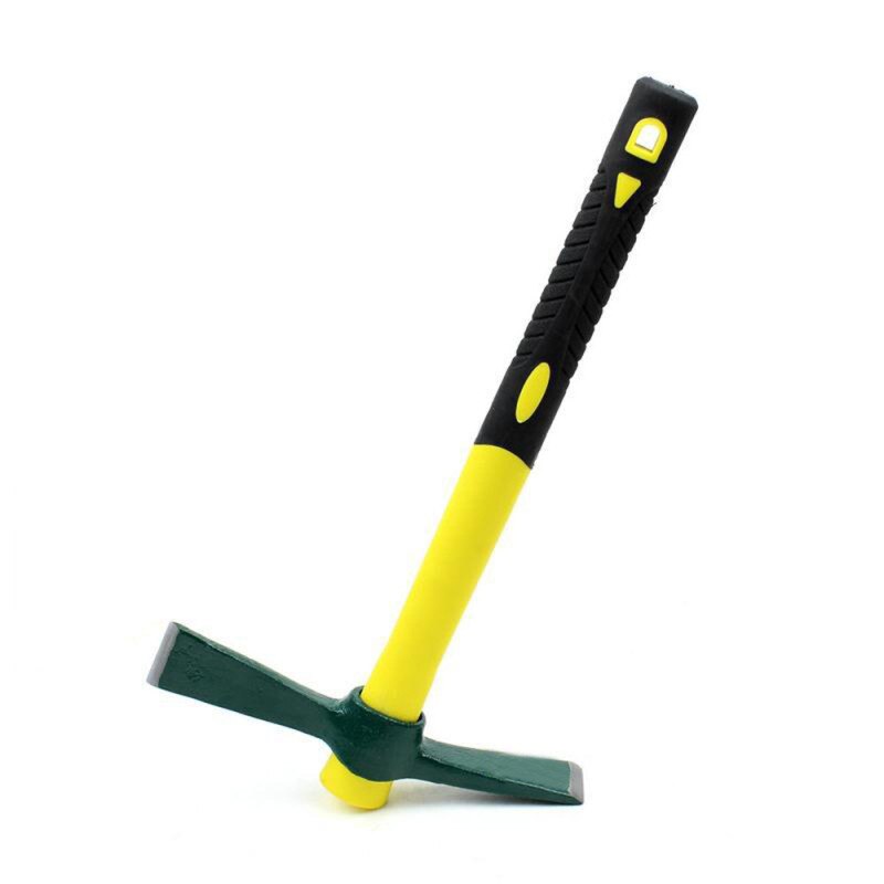 Pickaxe multifunción para acampada al aire libre, montaña, mango de fibra de vidrio, herramientas de mano de tamaño pequeño para jardín, cuidado de deshierbe
