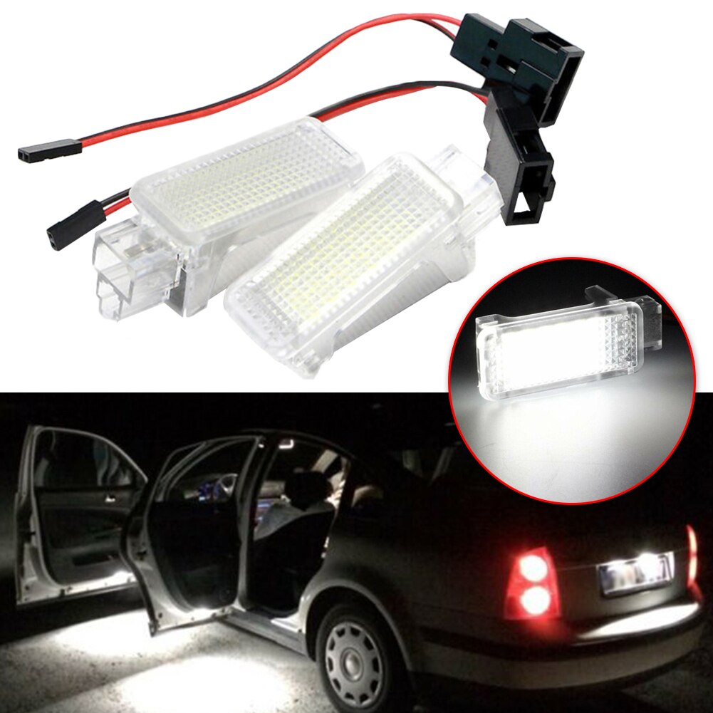 2pcs LED Luggage Trunk Light Interior Dome Lamp for Skoda Octavia Fabia Superb Roomster Kodiaq Yeti Car Accessories