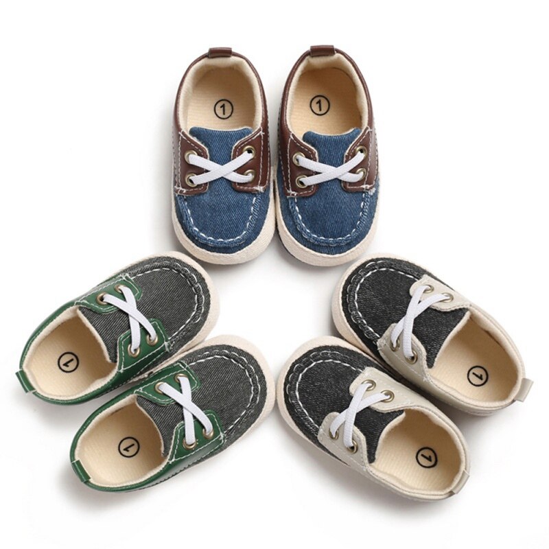 Infant Kids Shoes Baby Boys Breathable Anti-Slip Shoes Sneakers Soft Soled Walking Shoes