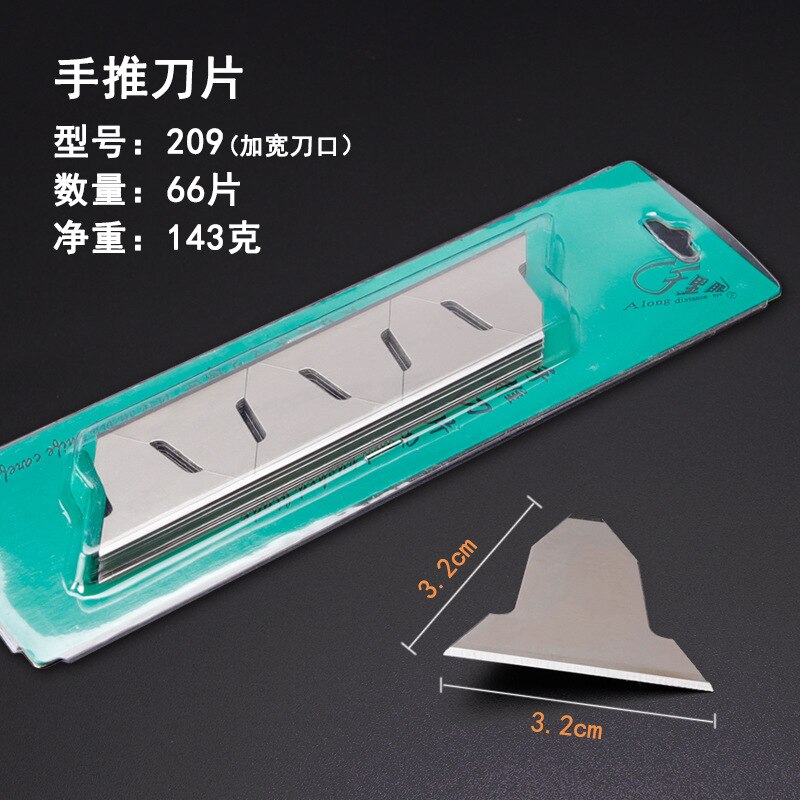 Lederen Tool Accessoires Rvs Materiaal Snijden Mes Hand Push Mes Leer Snijden Mes/Blade: 66Piece