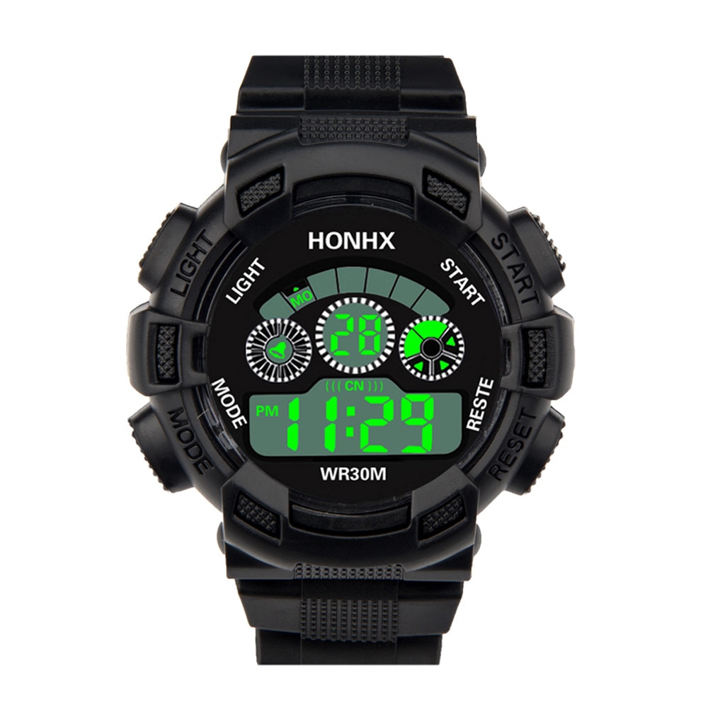 Heren Horloges Top Horloges Heren Digitale Led Horloge Datum Sport Mannen Outdoor Casual Elektronische Polshorloge Relogio Masculino