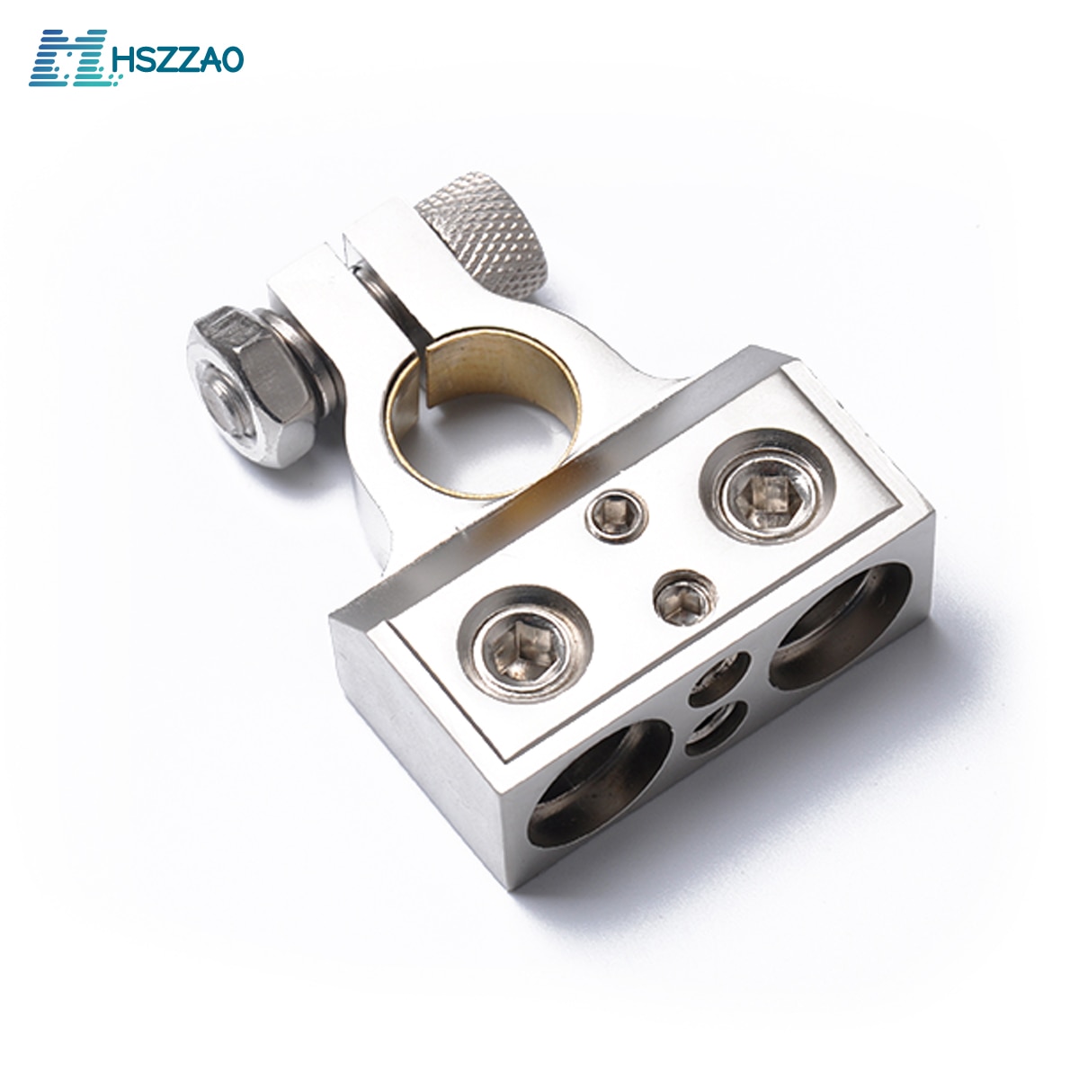 2 Pcs Universal Dual 1/0 & 8 Gauge Positive or Negative Battery Terminal Auto Accessories