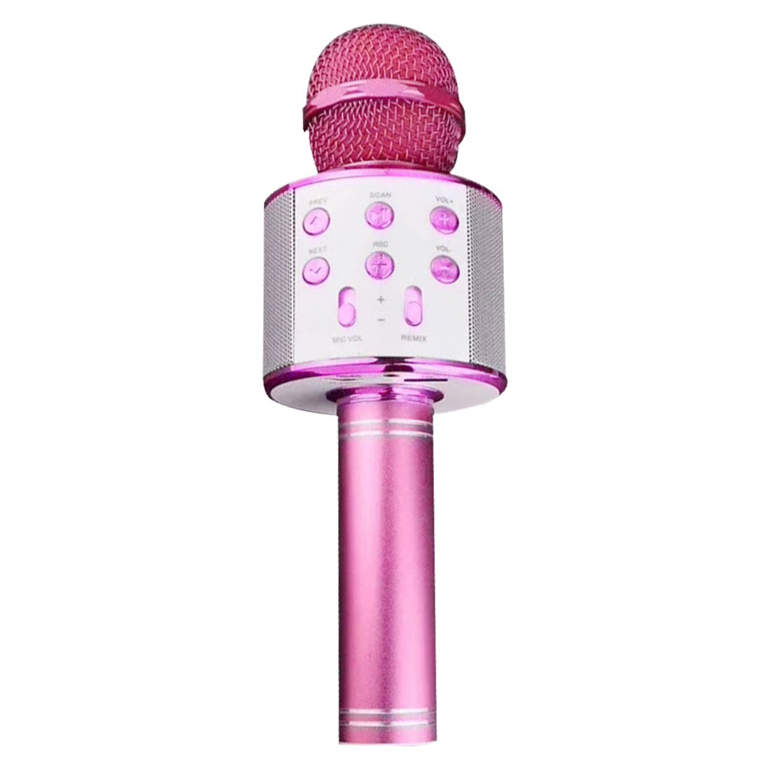 Handheld Portable Speaker Wireless Microphone for Karaoke, 4 in 1 Bluetooth with Record Function Wireless Microphone: PURPLE