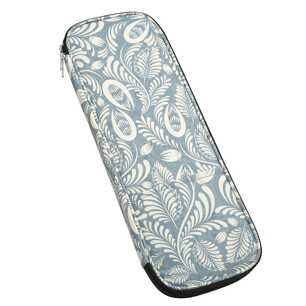 Plants Print Sewing Thread Organizer Portable Knitted Bag Knitting Crochet Needles Hooks Container Embroidery Storage Case