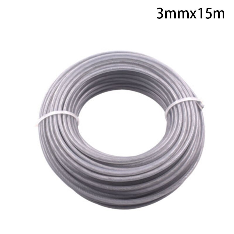 15m Trimmer Wire Cord Line Strap For Lawn Mowers Trimmer Strimmer Brush Cutter Garden Power Tools Parts
