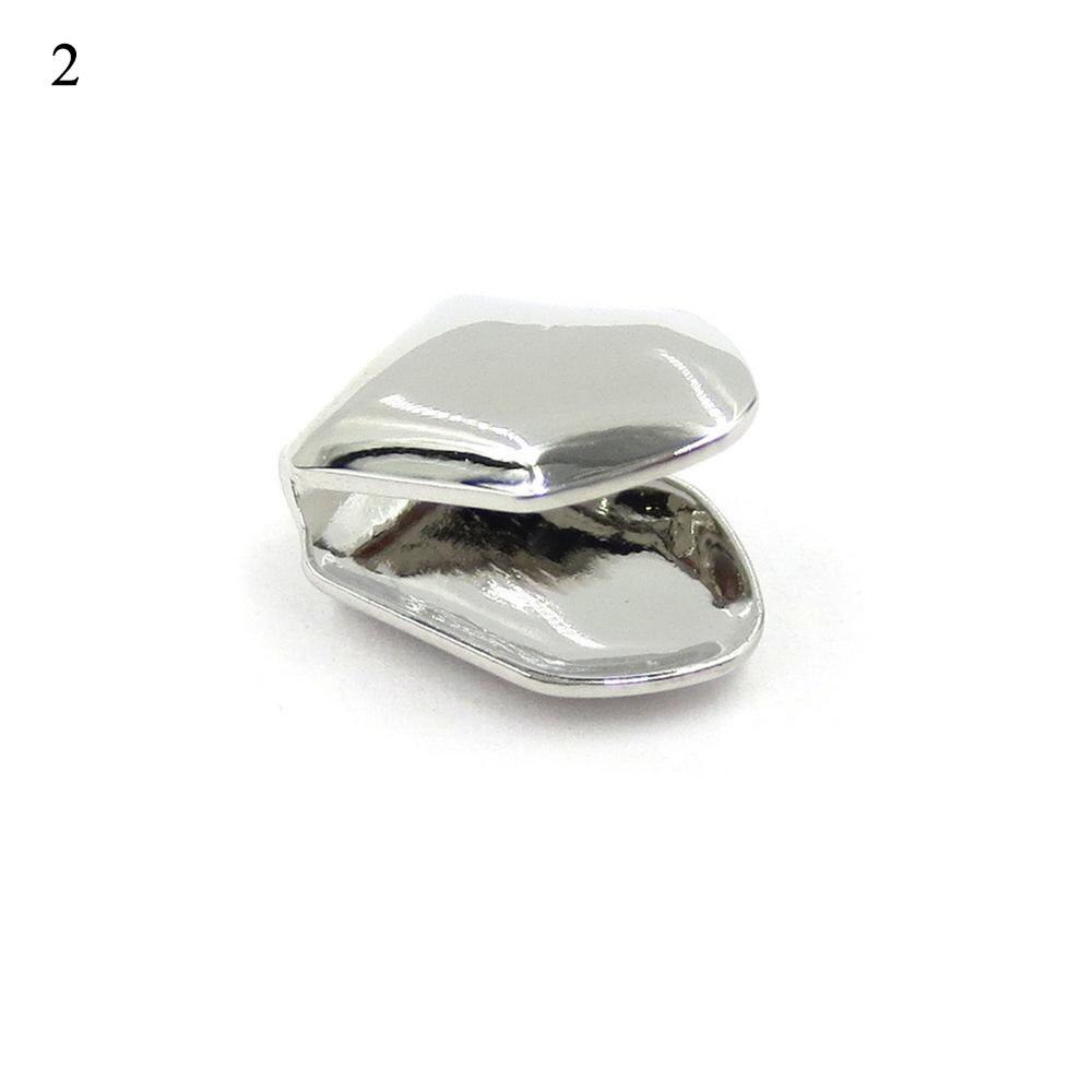 Solo Metal Rock rapero Cross Grills Tooth Cap decoración de dientes de Hip Hop Cosplay joyería Dental parrillas: Chapado en plata envejecida