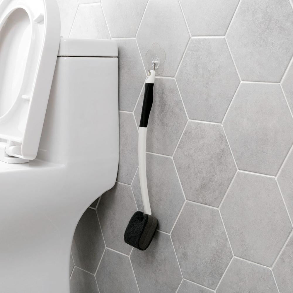 Lange Handvat Wc Borstel met Magic Spons Badkamer Wc Hoek Borstel Badkamer Accessoires Huishoudelijke Schoonmaken Tool