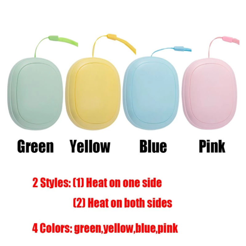 Winter Heater Usb Oplaadbare Thuis En Outdoor Reizen Warming Gereedschap Draagbare Mobiele Power Mini Elektrische Hand Warmer