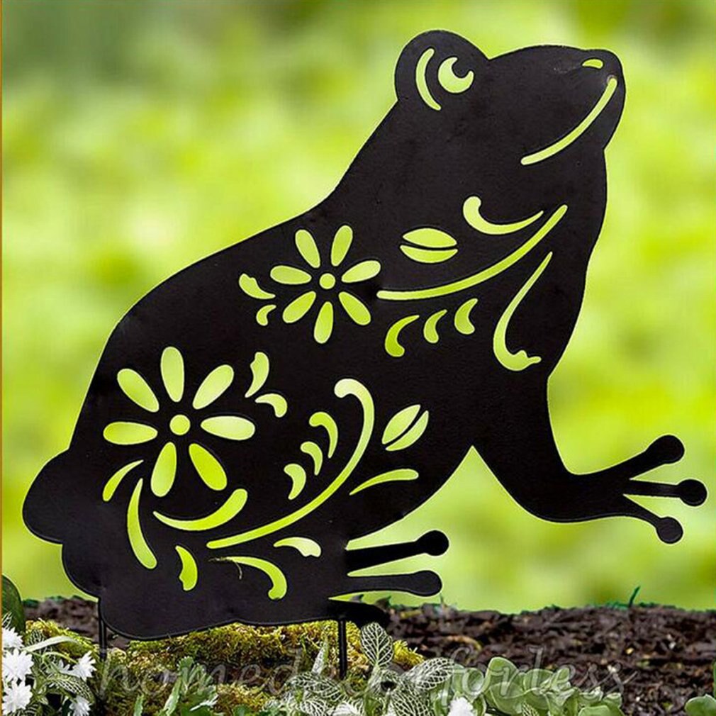 Kikker Art Back Tuin Decoratie Kaart Tuin Insert Teken Acryl Outdoor Gazon Insert Teken Tuin Decoraties