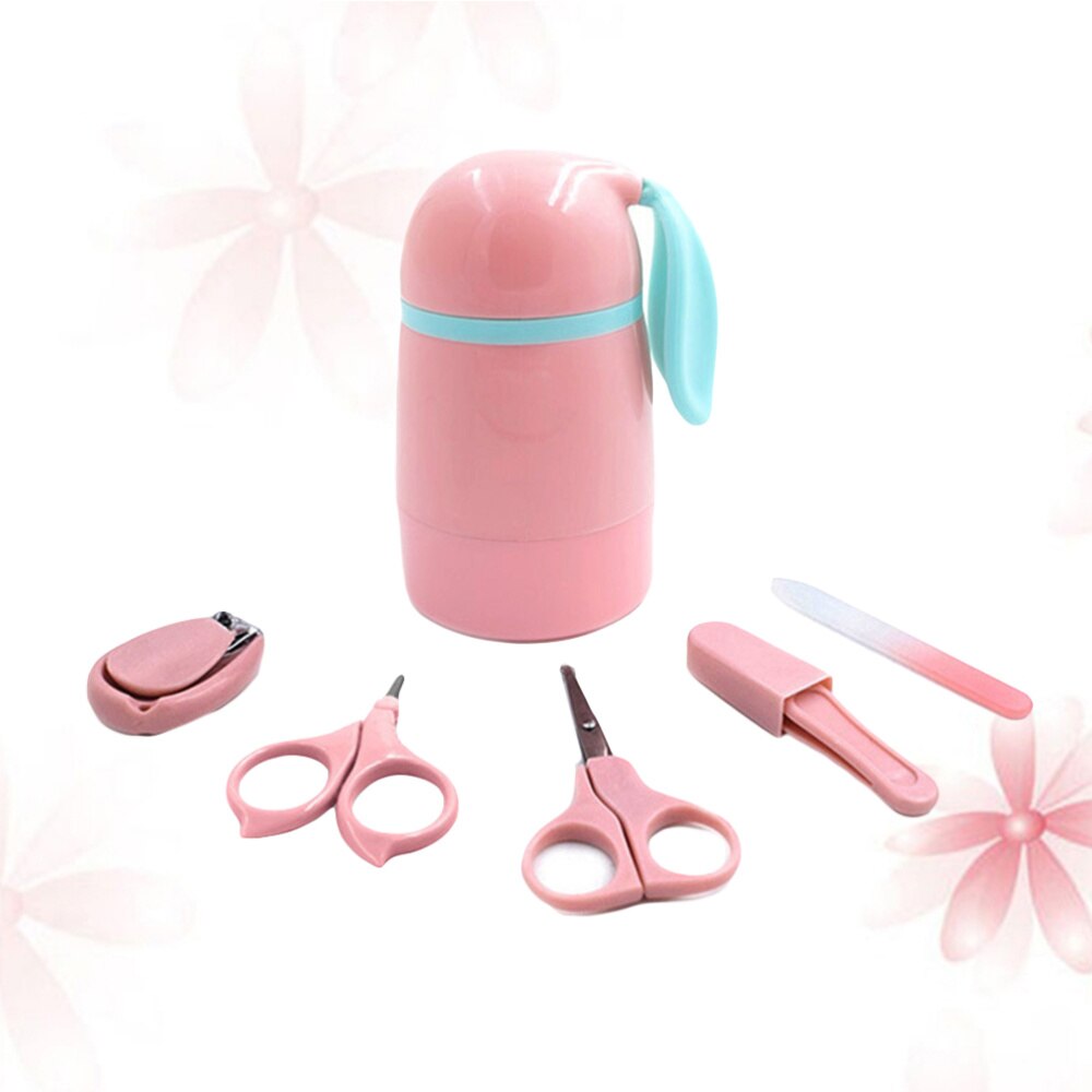5 pièces coupe-ongles en acier inoxydable ABS mignon ciseaux à ongles pour bébés bébés enfants