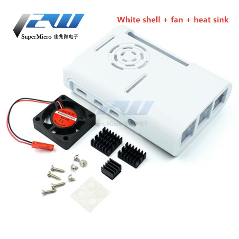 Raspberry Pi 4! Development board ABS Pi shell Raspberry Pi 4B can install cooling fan to protect the case: WT shell fan heat