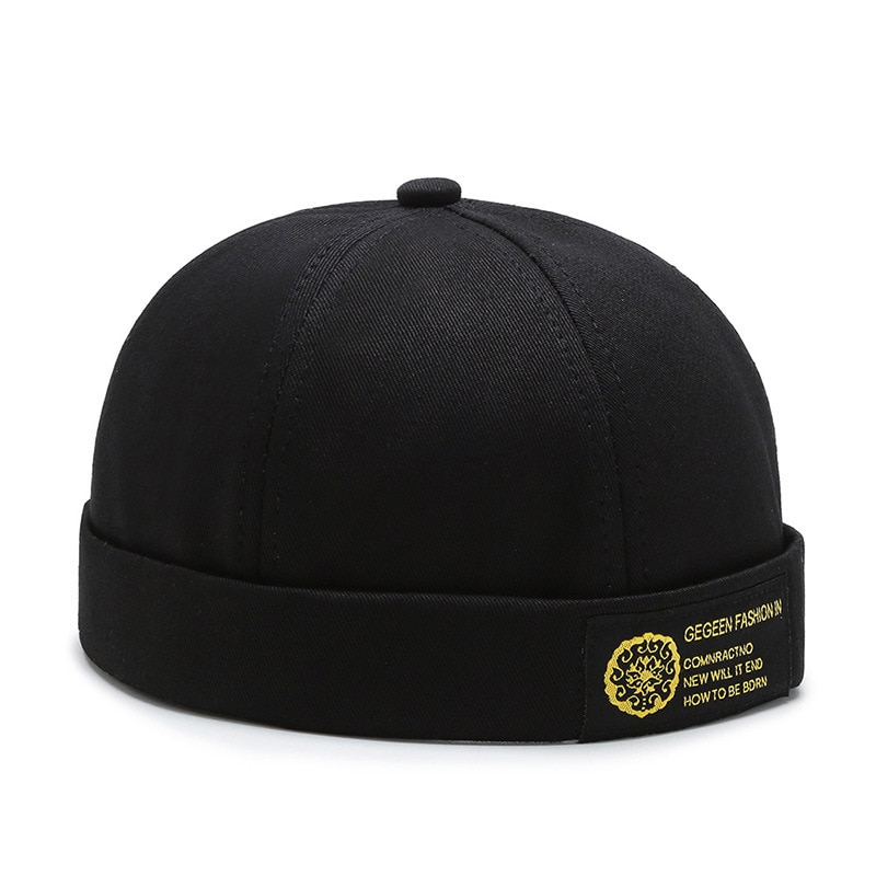 Novedad, sombrero casero de las cuatro estaciones, gorros hipster callejeros, gorra de cuero con dosel de hip hop, gorras universales para hombres y mujeres: Black