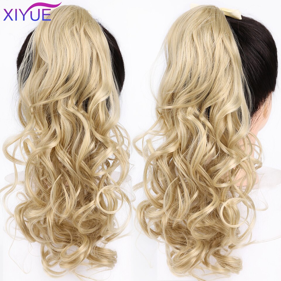 Xiyue Lange Krullend Clip In Haar Staart Valse Haar Paardenstaart Haarstukje Met Haarspelden Synthetisch Haar Pony Tail Hair Extension Voor vrouwen