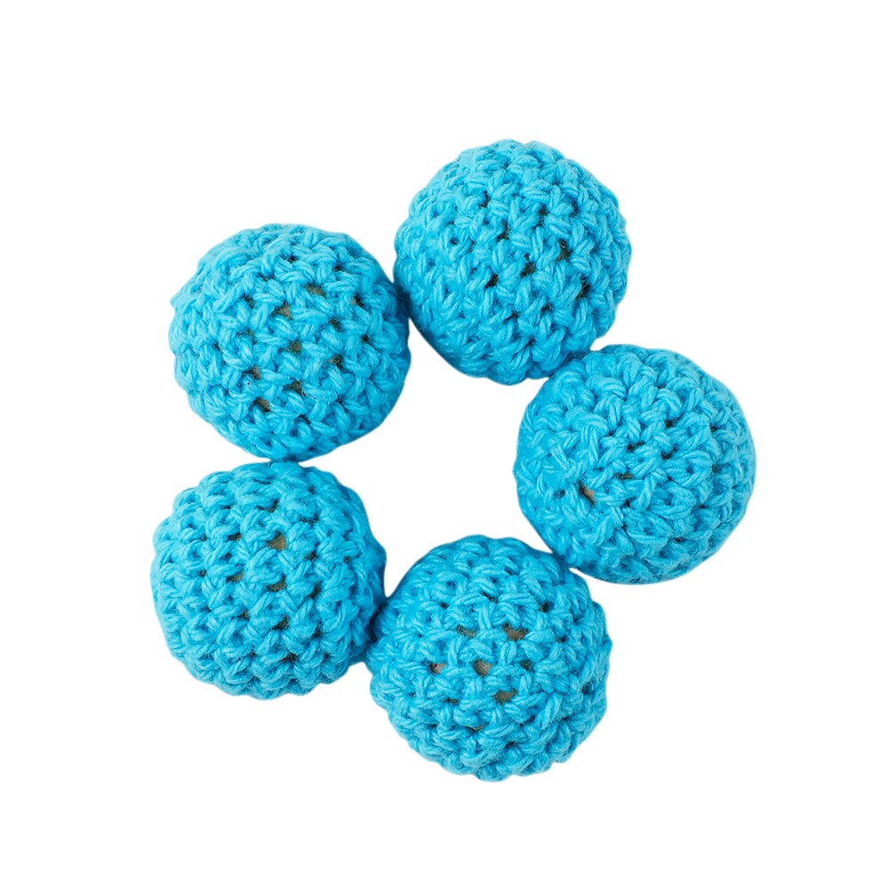 10 stücke holz Häkeln Perlen Ungiftig DIY Baby Zahnen Schmuck Halskette Anhänger Baby Beißring Spielzeug Natürliche Holz Perlen 20MM: 08
