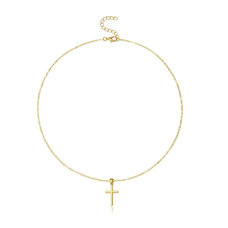 Instagram cold wind personality hip hop multi-layer pendant male and female lovers single layer cross necklace sweater chain