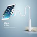 Luie mobiele telefoon standhouder telefoon houder rekbaar houder telefoon flexibele lange arm luie telefoon houders klem bed: Wit blauw