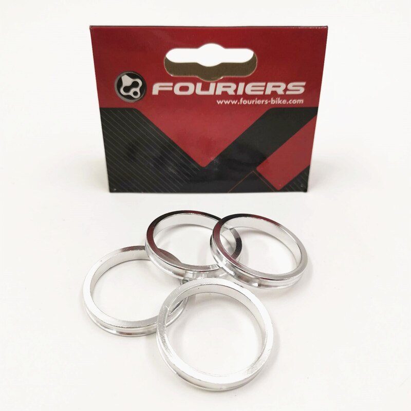 Fouriers mtb cykel gaffel spacer cykel vaskemaskine 28.6 mmx 34mm vaskeraluminium hoved 5mm rør vaskemaskine cykel tilbehør