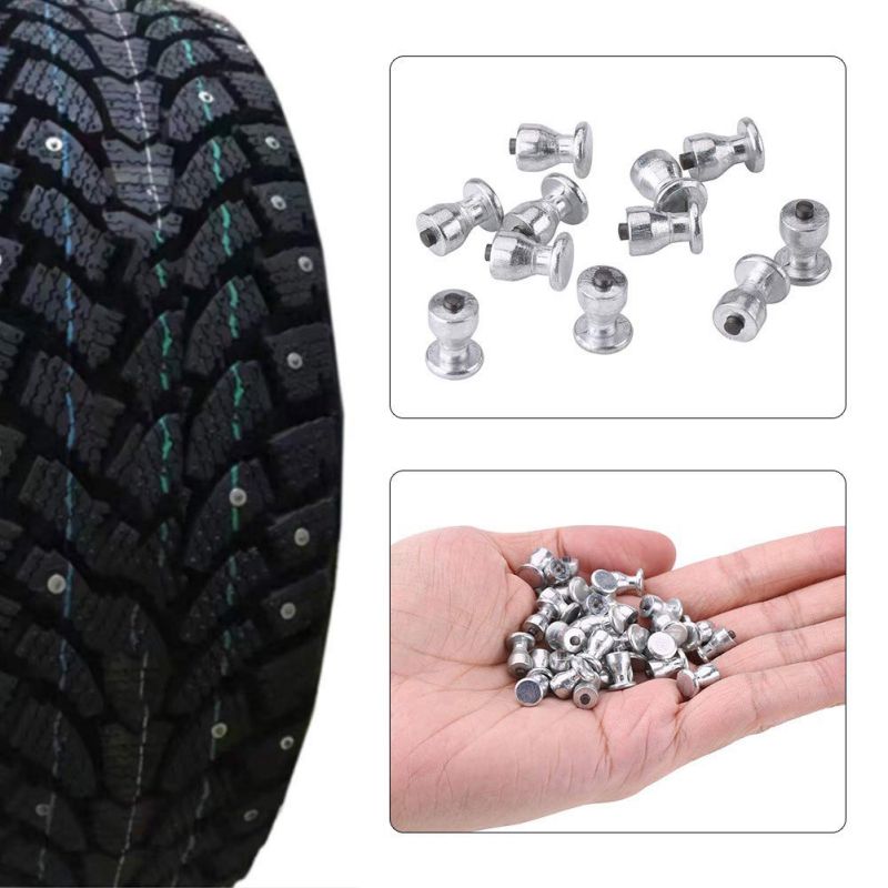 100 Stuks Winter Wiel Lugs Auto Banden Studs Schroef Sneeuw Spikes Wheel Tyre Sneeuw Kettingen Studs Voor Auto Motorfiets Band 8x11mm