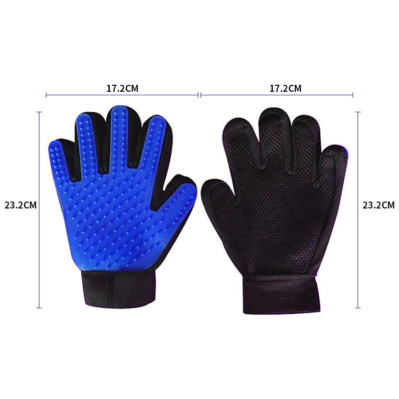 Gummi Handschuh für Kämmen Tiere Handschuh Silikon Haustier Katzen Haar Pinsel Kamm Reinigung Entfernung Haarbürste für Hunde CatsTake Schlecht Handschuh