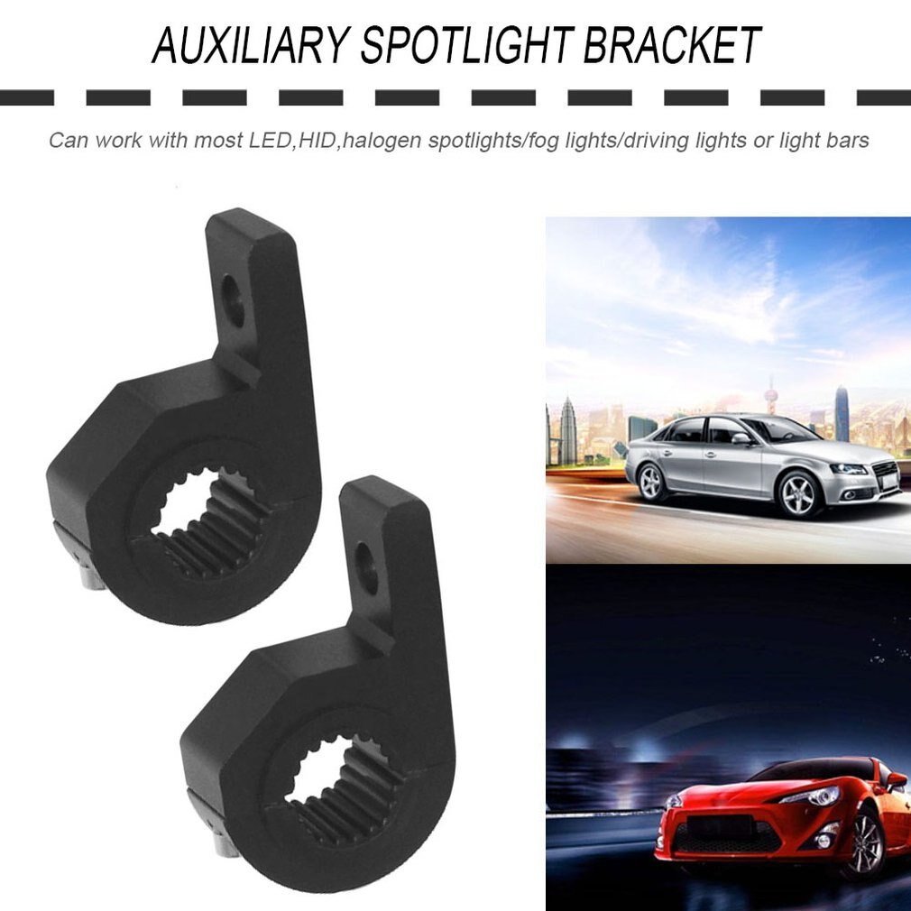 thumbnail image 2 of Bragan 63mm Spot Light Mounting Bracket For Bull Bar Chin Nudge Truck - Black 2 of 4