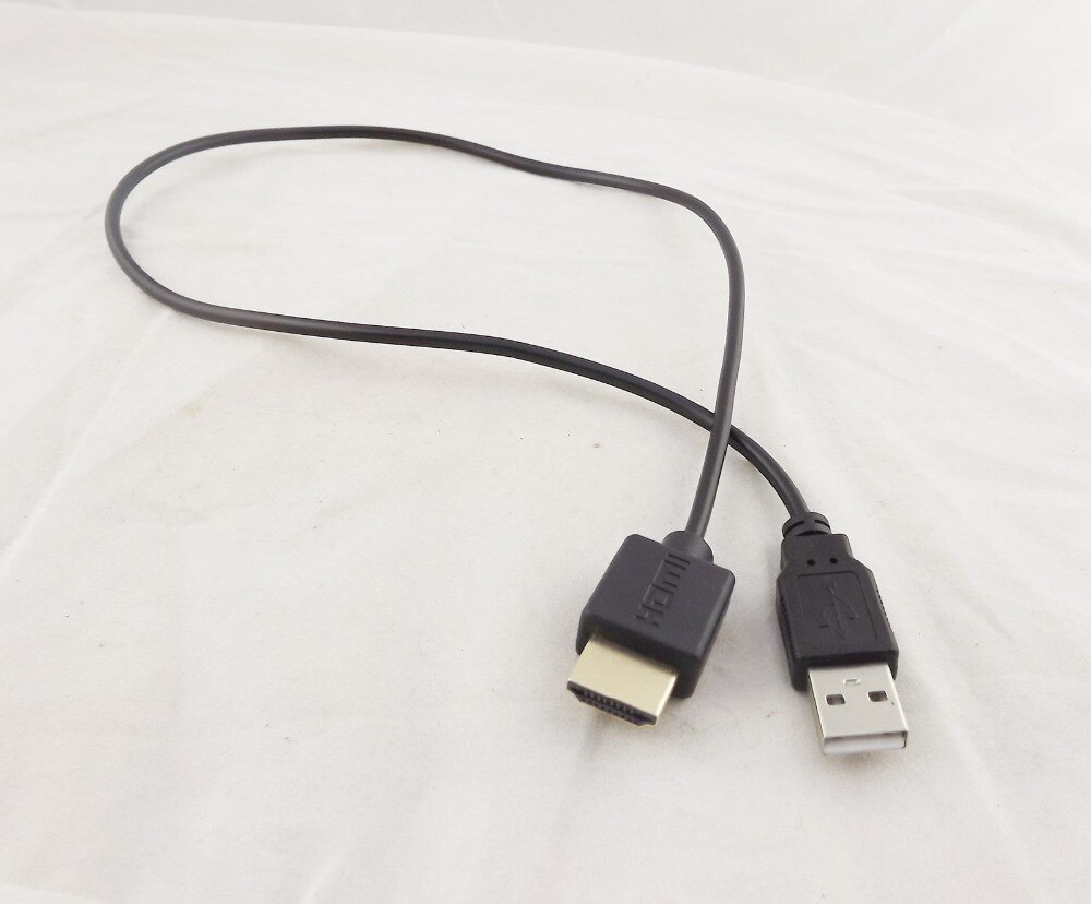 1pc 50cm HDMI Male to USB 2.0 A Male Plug Adapter Converter Connector Charger Cable