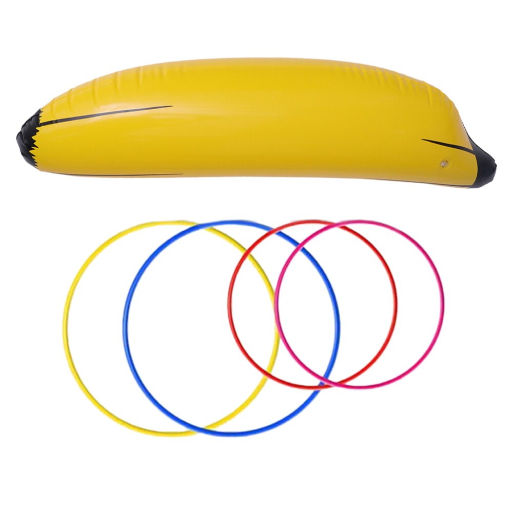 5pcs Playing PVC Children Playing Inflatable Banana Ring Toss Party Supplies Educational