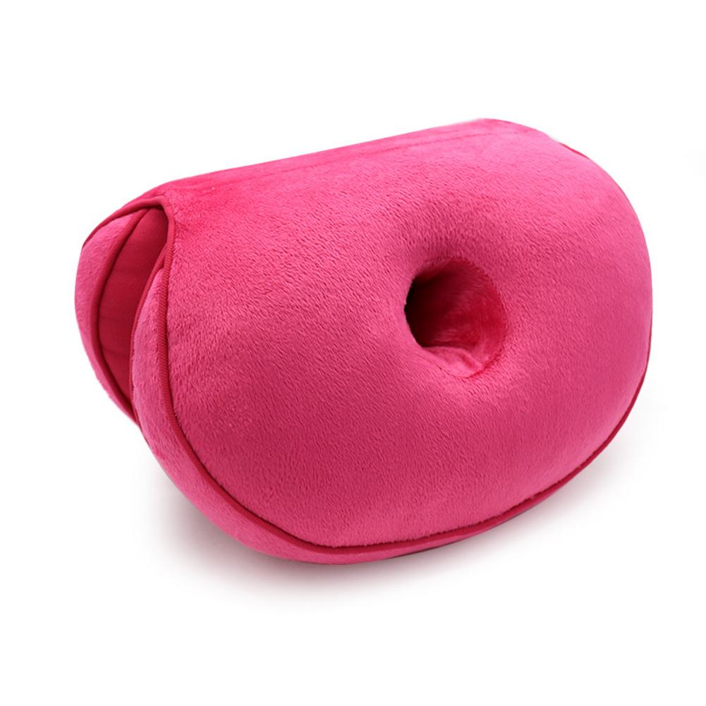 Multifunctionele Dual Comfort Zitkussen Memory Foam Van Hip Lift Zitkussen Mooie Butt Latex Zitkussen: Hot Pink