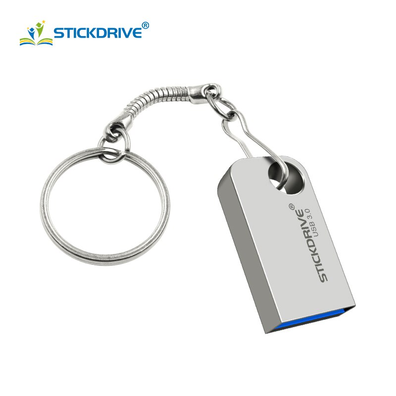 Super Mini Usb 3.0 Metalen Pen Drive 16 Gb 32 Gb 64 Gb Usb Flash Drive Flash Usb Stick disk 128 Gb Op Sleutel 2.0 Memory Stick: 32GB / Zilver